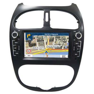 중국 인조 인간/Windows 체계를 가진 Peugeot 206 GPS 항법 차 멀티미디어 DVD 플레이어 협력 업체