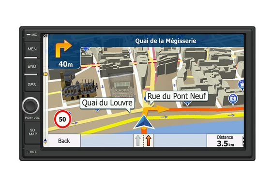 중국 7 ″ HD Bluetooth 전화번호부 수색을 가진 전기 용량 스크린 차 GPS 항해 체계  협력 업체