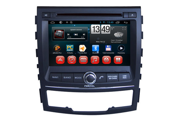 중국 Ssangyong Korando 차 GPS 항해 체계 인조 인간 DVD 플레이어 3G WIFI SWC BT 협력 업체