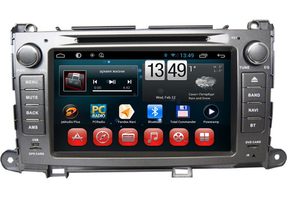 중국 Toyota GPS 항법 Sienna DVD Wifi 3G Bluetooth SWC 텔레비젼 카메라 입력 협력 업체