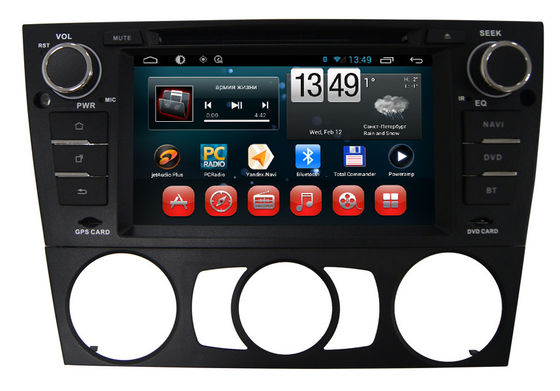 중국 중앙 멀티미디어 GPS Bluetooth를 가진 두 배 소음 차 DVD 플레이어 BMW 3 설명서 협력 업체