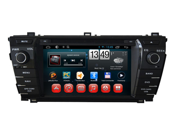 중국 2014년 Toyota Corolla GPS 항법 인조 인간 DVD 플레이어 7inch 접촉 위원회 협력 업체